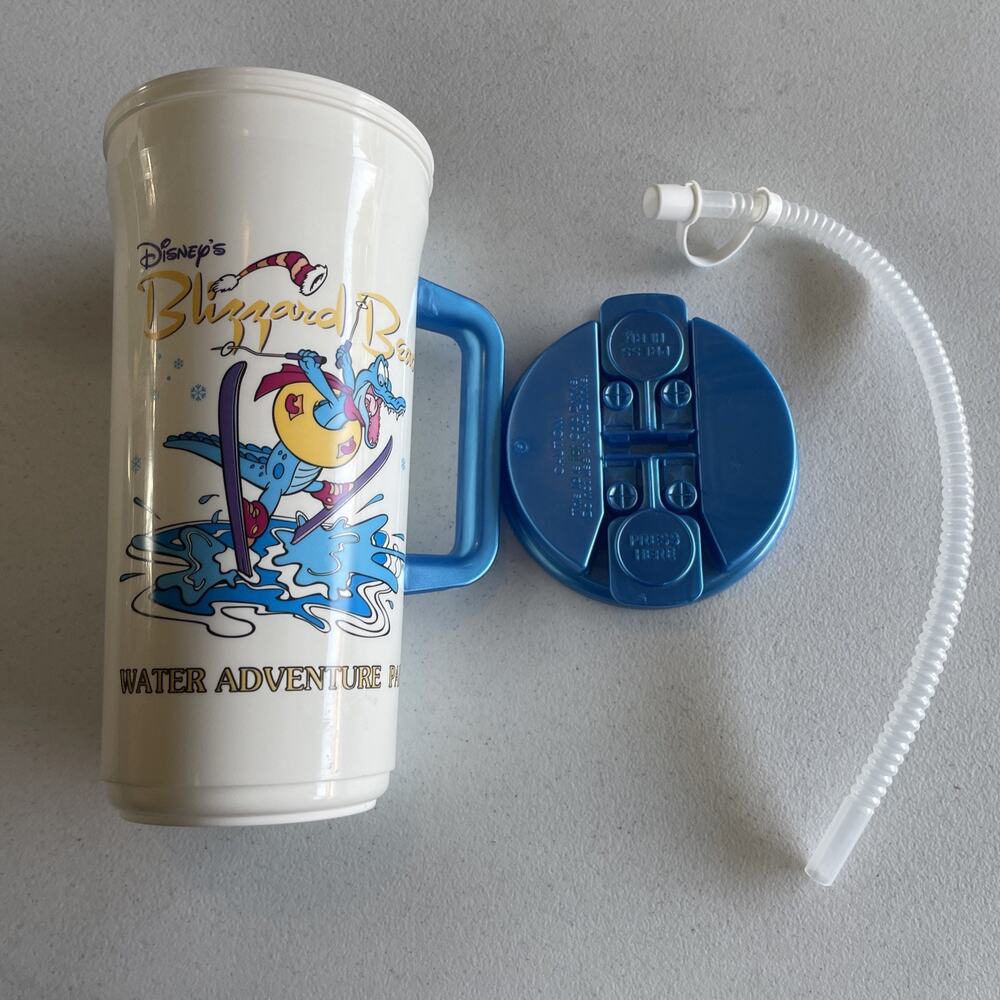 Vintage Disney Blizzard Beach Water Park Souvenir Refillable Drinks Cup